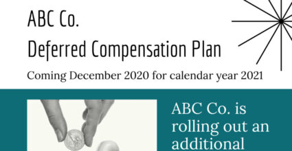 White label graphic for Hays Financial Group's clients to use in communicating Deferred Compensation Plan changes.